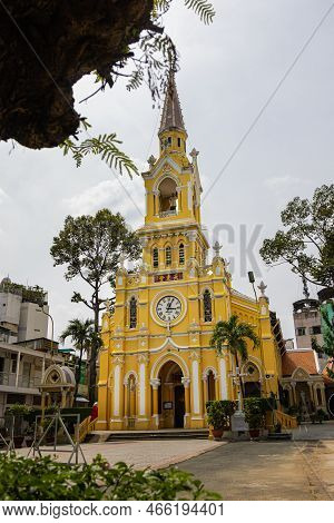 Ho Chi Minh City, Vietnam - November 8, 2022: Saint Francis Xavier Church In The District 5 In Saigo