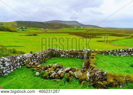 View Of Countryside Landscape, In The Isle Of Skye, Inner Hebrides, Scotland, Uk