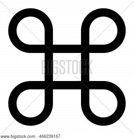 Command Icon. Cmd Vector Symbol. Vector Illustration Isolated On White Background