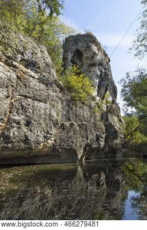 Amazing Landscape Of Vit River, Passing Near Village Of Aglen, Bulgaria