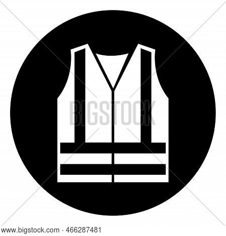 Wear High Visibility Clothing Symbol Sign,vector Illustration, Isolated On White Background Label. E