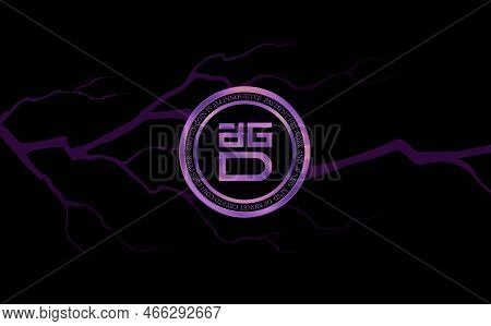 Image Of Digix Dao-dgd Virtual Currency. 3d Illustration.