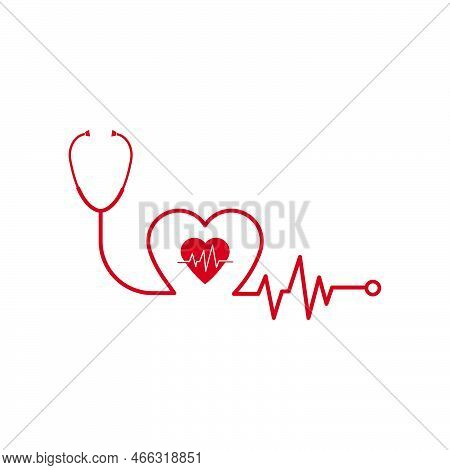 Stethoscope Icon Vector Illustration Design