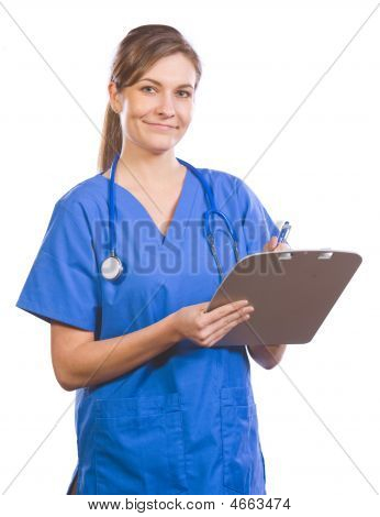 Gráfico de exploração da mulher médico isolado no branco