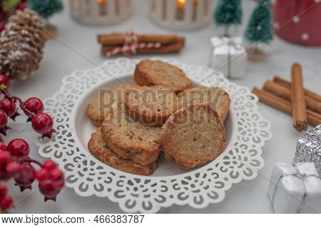 Polvoron - Spanish Almond Christmas Cookies Shortbread
