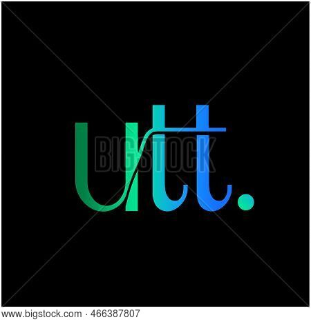 Utt Brand Name Icon. Utt Typography Unit.