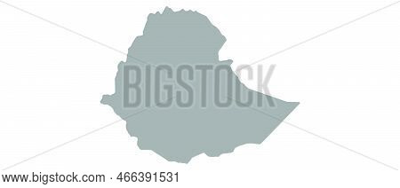 Map Ethiopia Vector Background. Isolated Country Texture
