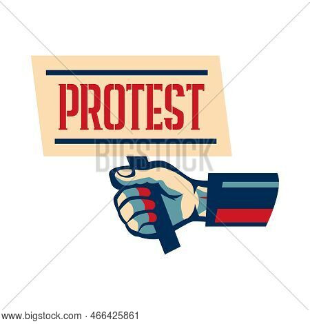 Revolution Composition With Isolated Power Liberty Unity Struggle For Freedom Vintage Style Symbols 