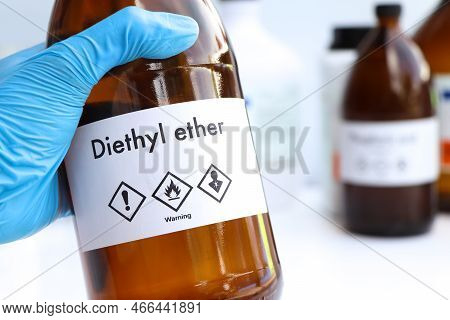 Diethyl Ether In Glass, Chemical In The Laboratory And Industry, Chemicals Used In The Analysis