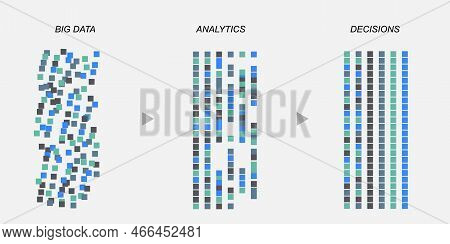 Big Data Analysis Illustration Information Analytics For Smart Business Plan Big Data Analytics Algo
