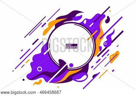 Sport Vector Abstract Background For Tournament, Championship Poster. Dynamic Active Speed Pattern I