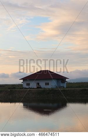 Wooden House On The Shore Of Lake Limboto, Gorontalo-indonesia