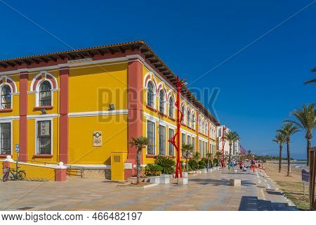 Vinaros, Spain - October 15.2022: Training Center For Adults - Centre De Formacio De Persones Adulte