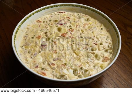 Russian Salad. Also Called Olivier Salad, Since Lucien Oliver Was Its Creator.