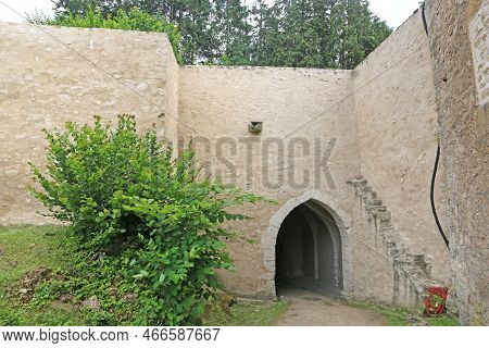 City Walls And Gateway In Rodemack, France