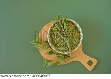 Stevia Rebaudiana.stevia Plant.alternative Low Calorie Vegetable Sweetener.dried Stevia And Green Tw