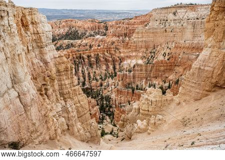 Dizzying Breadth Of Bryce Canyon From The Rim Trail In Summer