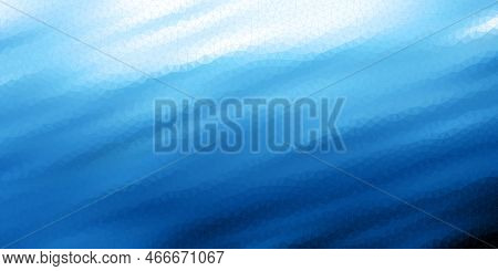 Blue Water Polygonal Mosaic Background, Creative Business Design