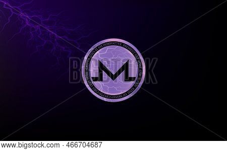 Monero-xmr Virtual Currency Images. 3d Illustrations. Xmr Coin.