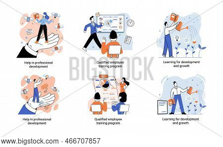 Help In Professional Development. Qualified Employee Training Program. Learning For Software Develop