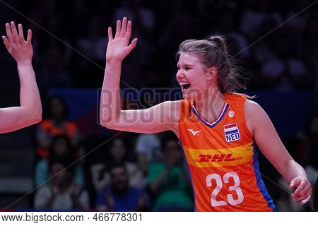 Ankara, Turkiye - June 05, 2022: Timmerman Eline In Serbia Vs Netherlands Vnl Pool Match In Ankara A