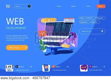 Web Development Graphical Photo Web Development Vector & Photo (Free Trial) | Bigstock