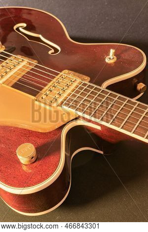 Vaduz, Liechtenstein, January 28, 2022 Product Shot Of A Gretsch Country Classic Electric Guitar