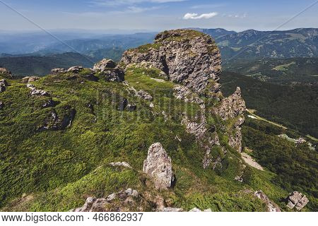 Landscape Of Old Mountain With Babin Zub Rock