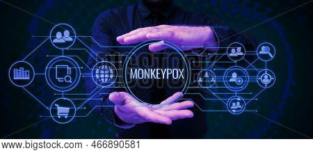 Inspiration Showing Sign Monkeypox. Concept Meaning Poxvirus Of Africa Caused By Chiefly In Wild Rod