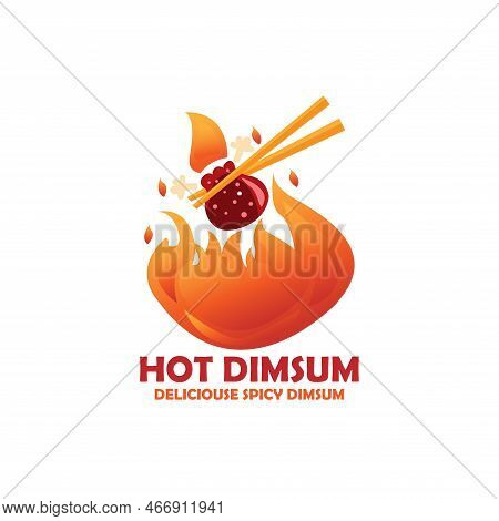 Illustration Of A Dimsum. Dimsum Icon Vector