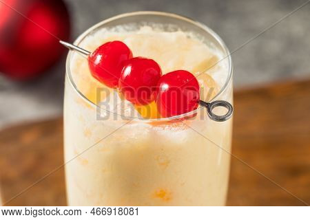 Cold Refreshing Advocaat Snowball Cocktail