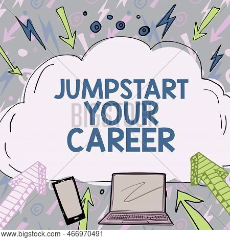 Writing Displaying Text Jumpstart Your Career. Business Showcase Make It Work Successfully After A P