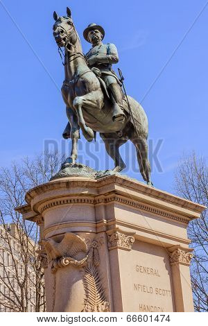General Winfield Scott Hancock Equestrian Statue Civil War Memorial Washington Dc