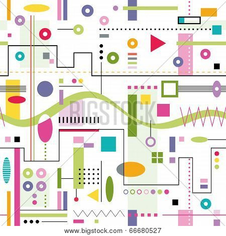 trendy colorful abstract pattern