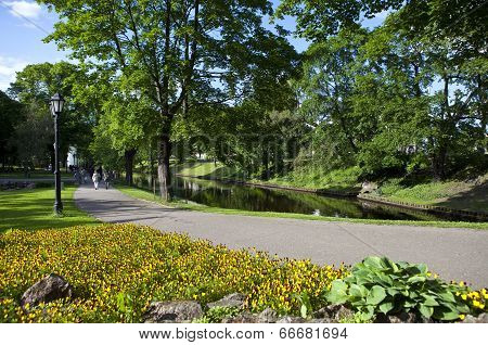 Bastion Hill Park In Riga