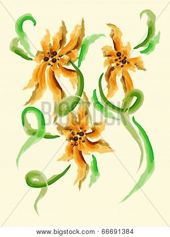 Orange Flowers