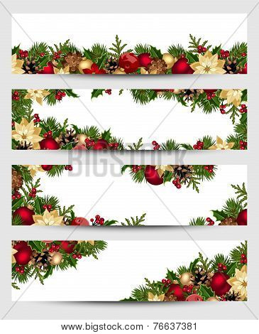 Christmas banners. Vector eps-10.
