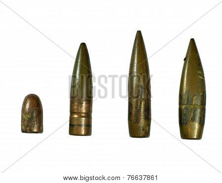 Isolated Used Bullets