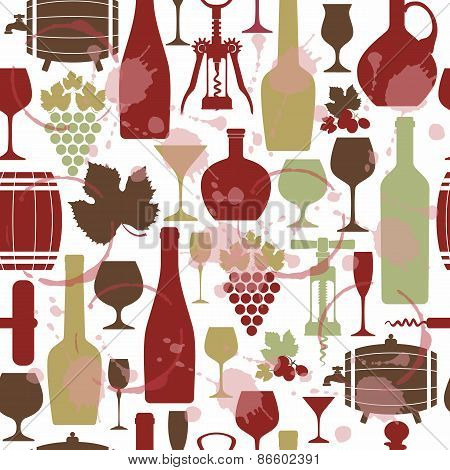 Vector Stock wine pattern