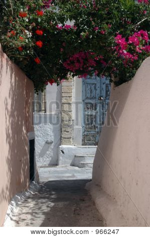 Alley In Greek Island