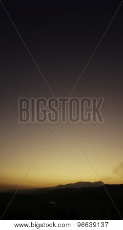 vertical sunset view