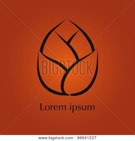 lotus, isolated, decoration, outline, flowers, floral, white, ornament, vector