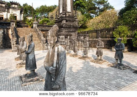 Tomb Of Khai Dinh Emperor In Hue, Vietnam. A Unesco World Heritage Site