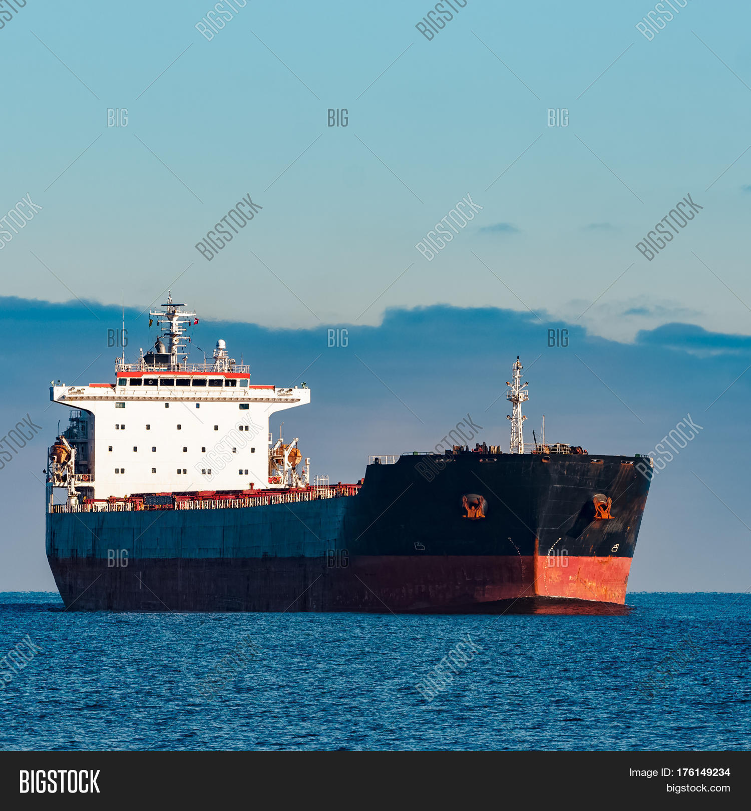 Black Cargo Ship Image & Photo (Free Trial) | Bigstock