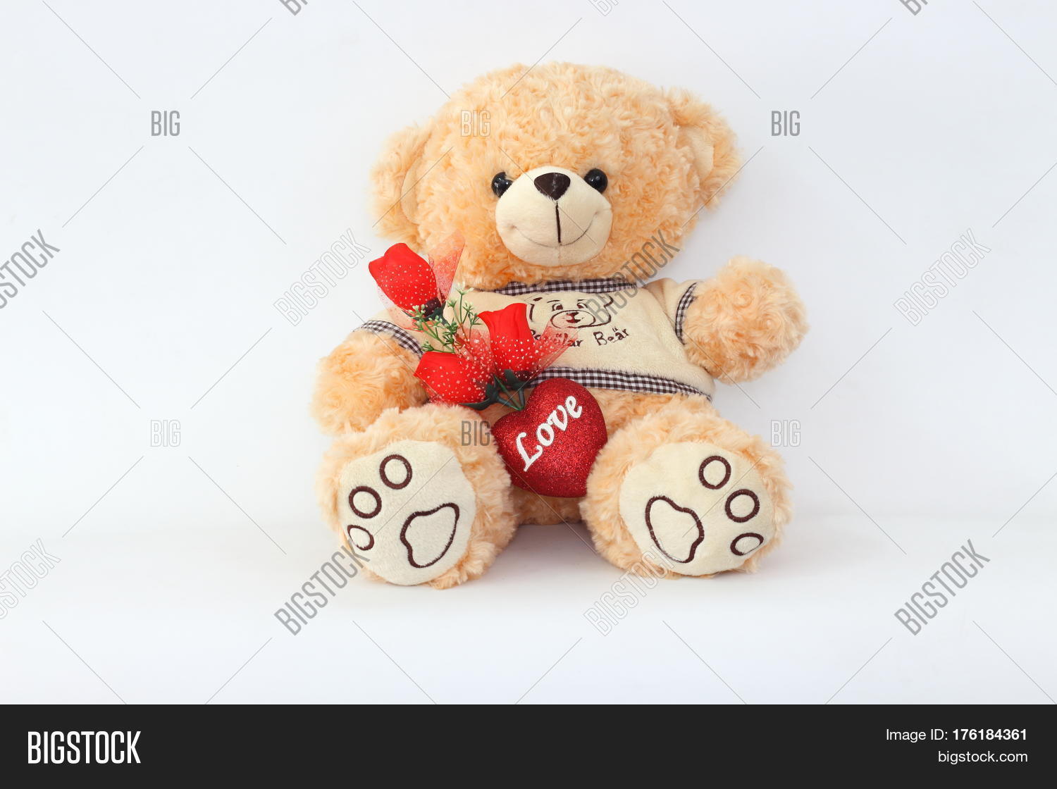 Brown Teddy Bears Red Image & Photo (Free Trial) Bigstock