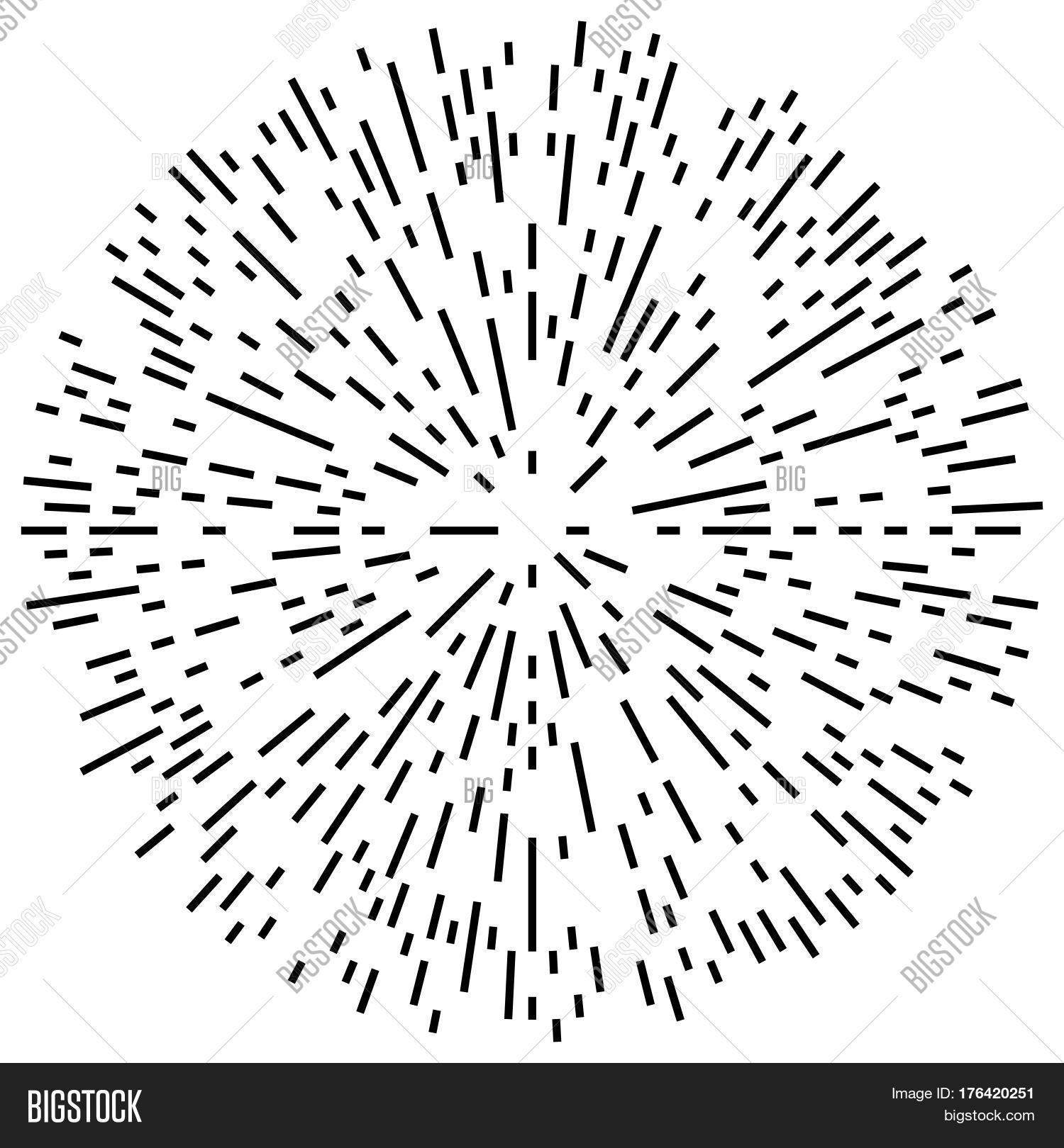 Radial Line Vector Random Radial Lines Vector & Photo (Free Trial) | Bigstock