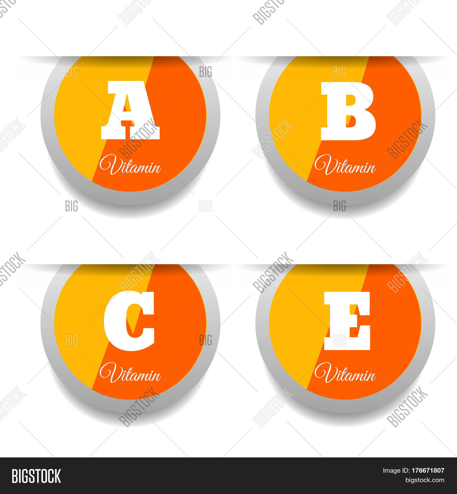 Vitamin B C E Vector & Photo (Free Trial) Bigstock