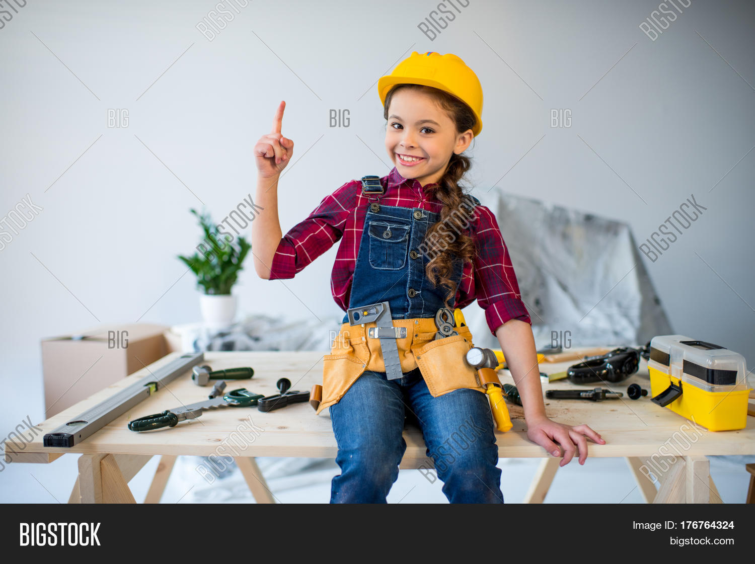 Little Girl Tool Belt Image & Photo (Free Trial) Bigstock