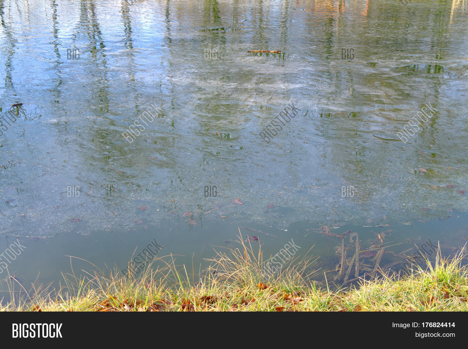 Melting Ice On Pond Image & Photo (Free Trial) Bigstock