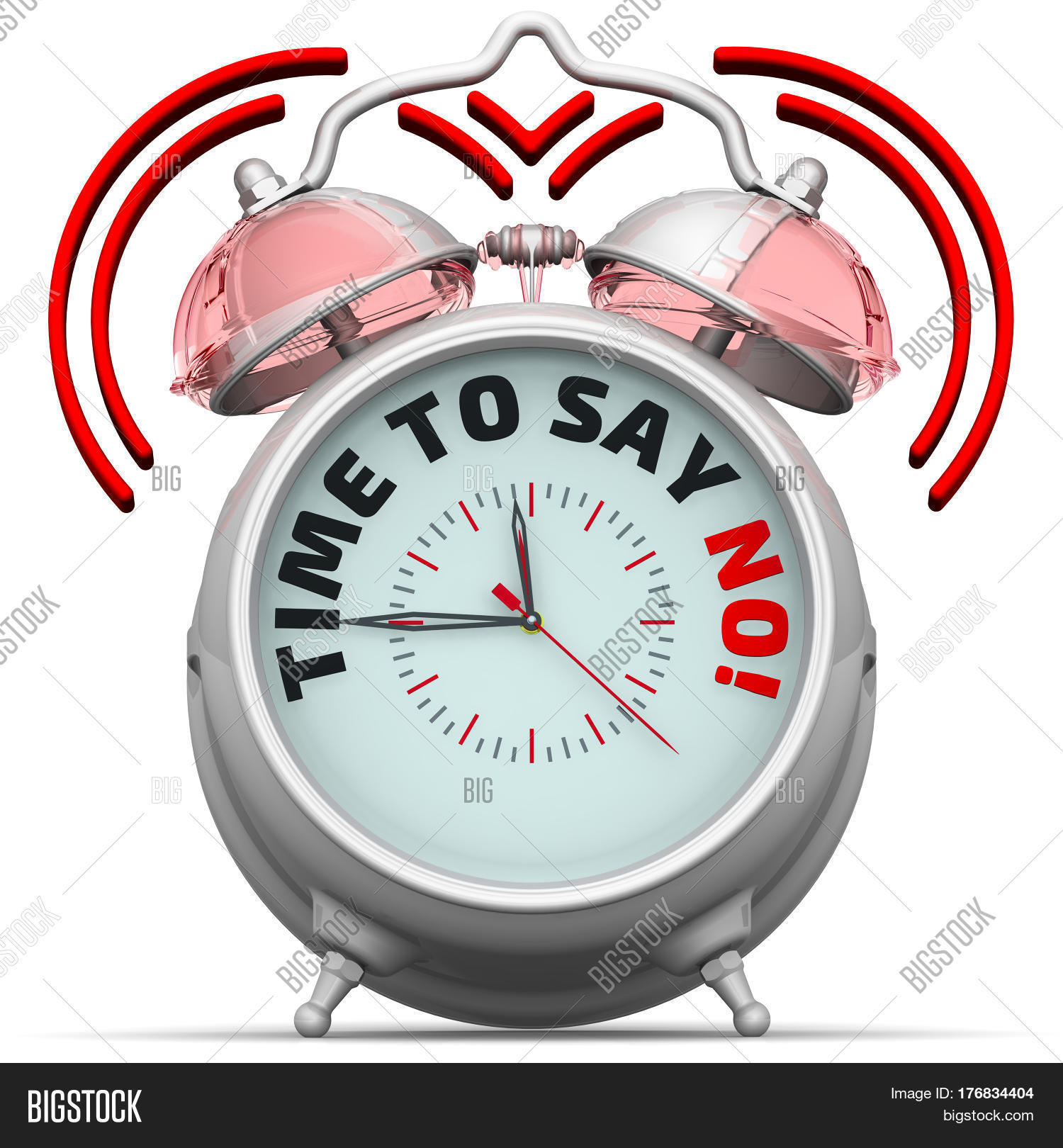 Time Say NO! Alarm Image & Photo (Free Trial) Bigstock